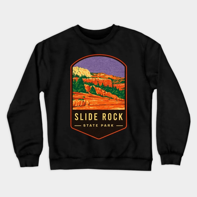 Slide Rock State Park Crewneck Sweatshirt by JordanHolmes